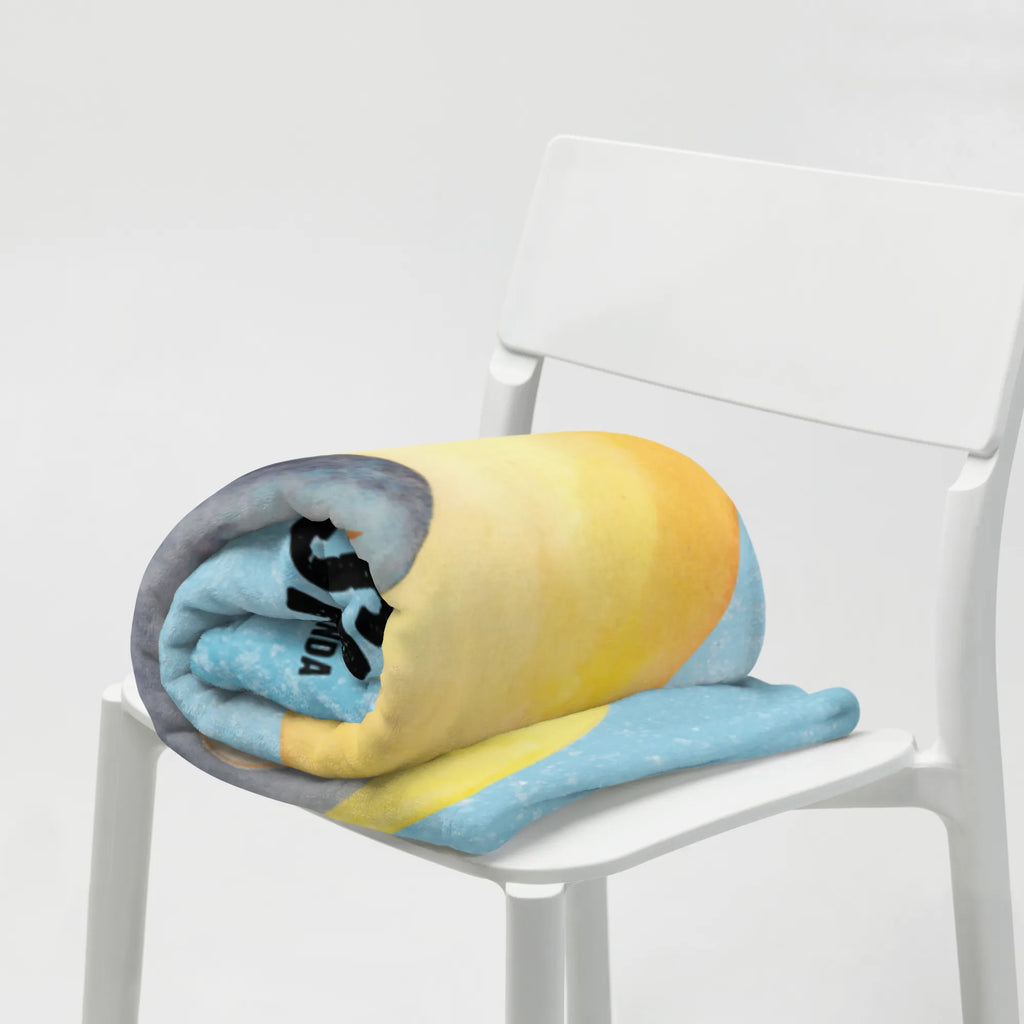 Kocyk dla niemowląt z imieniem pingwin księżyc Pinguin