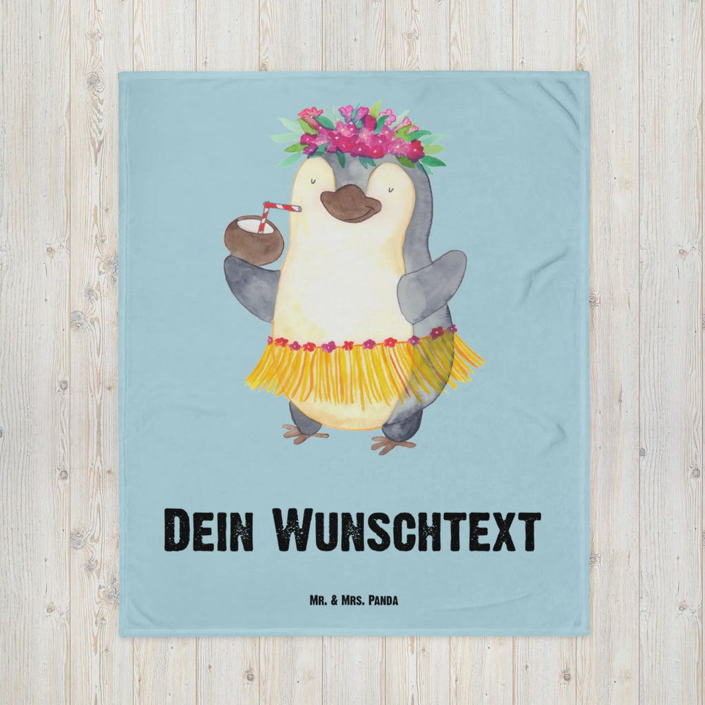 Baby blanket with name Penguin coconut Penguin, North Pole, Winter, Penguins, aloha, Hawaii, coconut, vacation, penguins