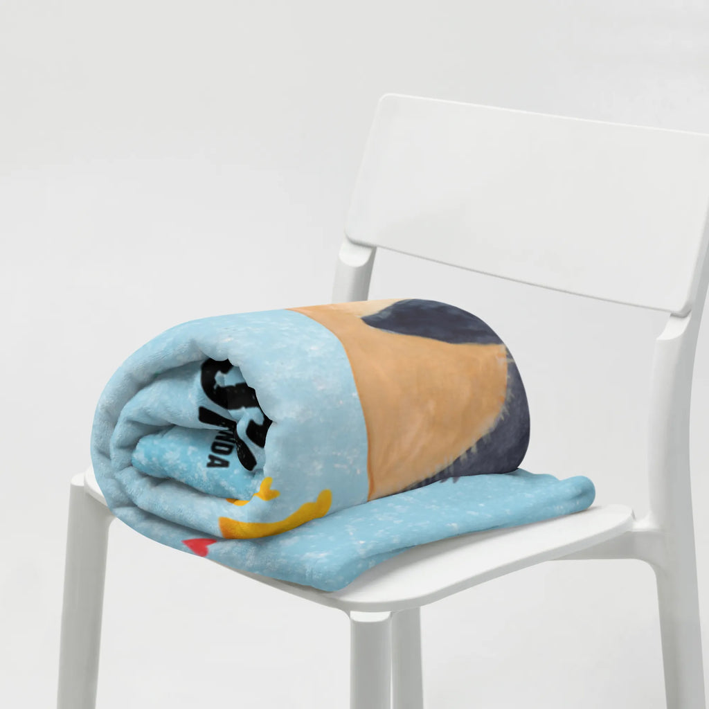 Baby blanket with name Penguin pair Penguin, North Pole, Winter, Penguins, wedding gift, great love, engagement, anniversary, wedding day, penguins, lovers, wedding, love gift, penguin, dream couple, love, proof of love