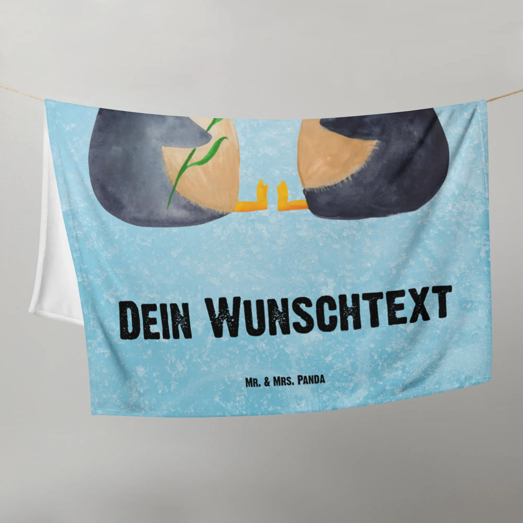 Baby blanket with name Penguin pair Penguin, North Pole, Winter, Penguins, wedding gift, great love, engagement, anniversary, wedding day, penguins, lovers, wedding, love gift, penguin, dream couple, love, proof of love