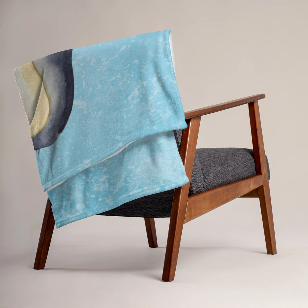 Baby blanket with name Penguin embrace Penguin, North Pole, Winter, Penguins, wedding, love, lovers, anniversary, wedding day, engagement, love gift, proof of love, penguin, wedding gift