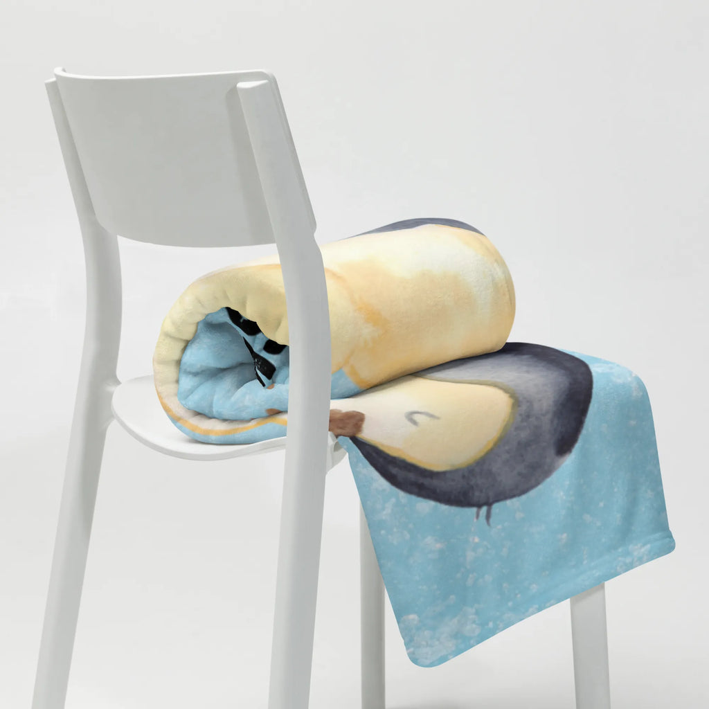 Baby blanket with name Penguin embrace Penguin, North Pole, Winter, Penguins, wedding, love, lovers, anniversary, wedding day, engagement, love gift, proof of love, penguin, wedding gift