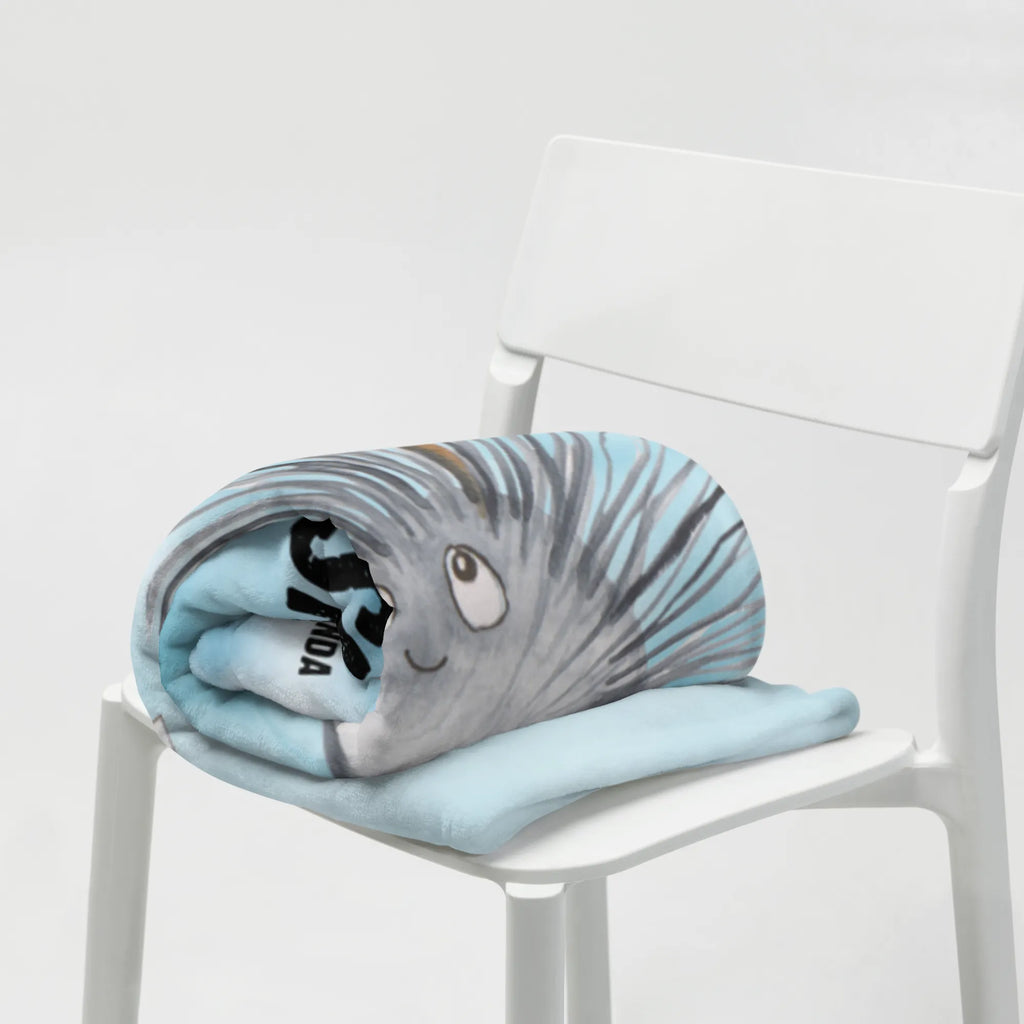 Baby blanket with name Sea urchins Seafood, aquatic animals, ocean, sea, fish, shells, corals, reef, whale, narwhal, sea urchin, lobster, platypus, turtle, manatee, crocodile, orca, shrimp, gifts for seafood lovers, water world, underwater animals, underwater world, vacation, deep sea, seafood fans, gift ideas, seafood decoration, seafood posters, sea urchins, mindfulness, living, self-love, here and now, self-acceptance, life