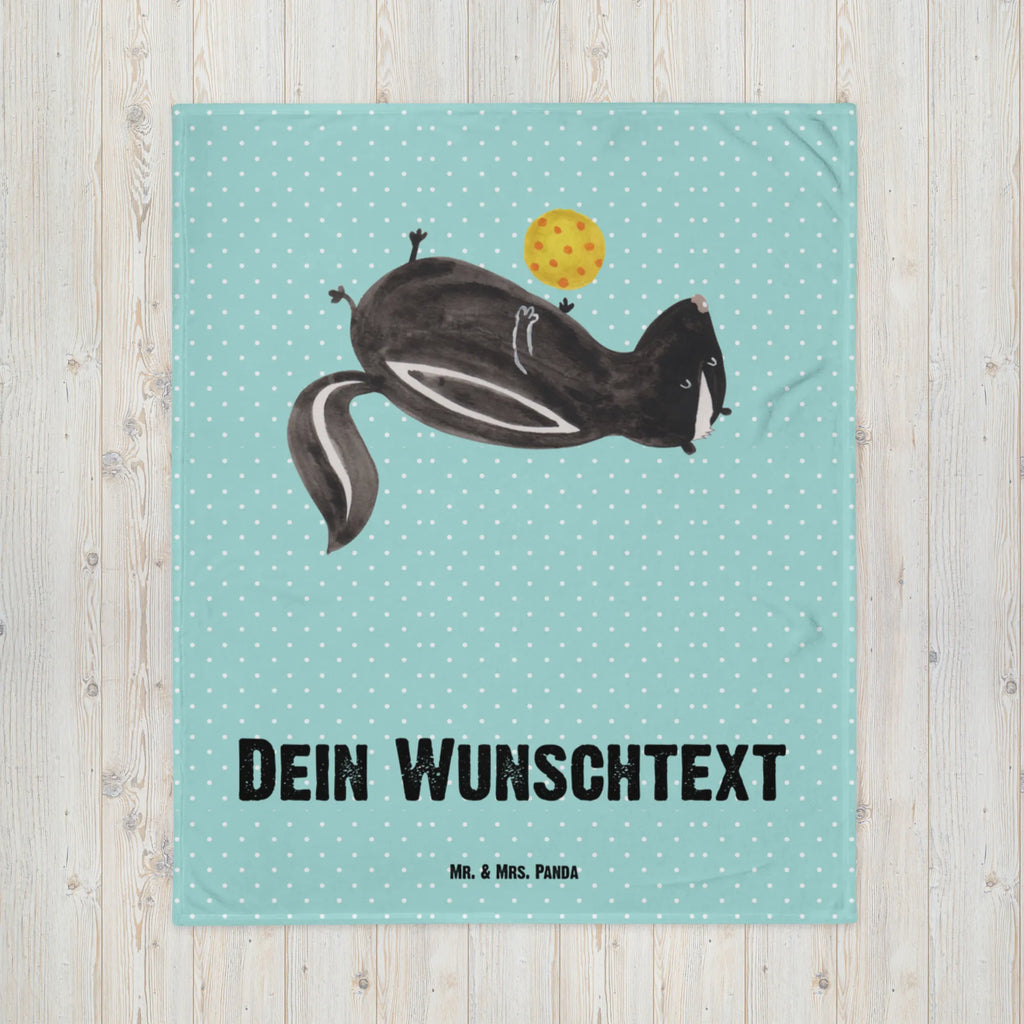 Kocyk dla niemowląt z imieniem skunks piłka Stinktier, Skunk