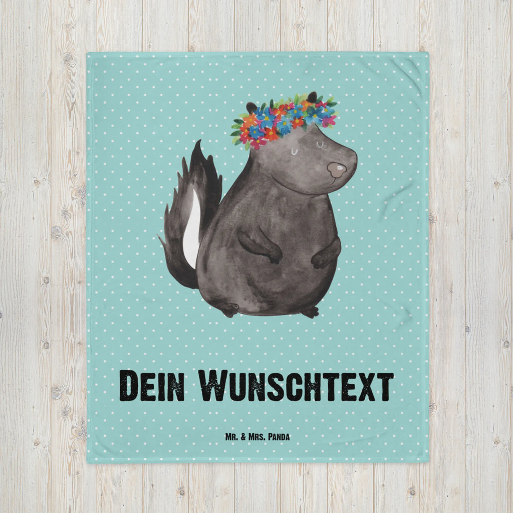 Baby blanket with name skunk Girl Skunk, Wild animal, Stinky, Predator, Live, Yoga, Namaste, Laugh, Love, Stinker