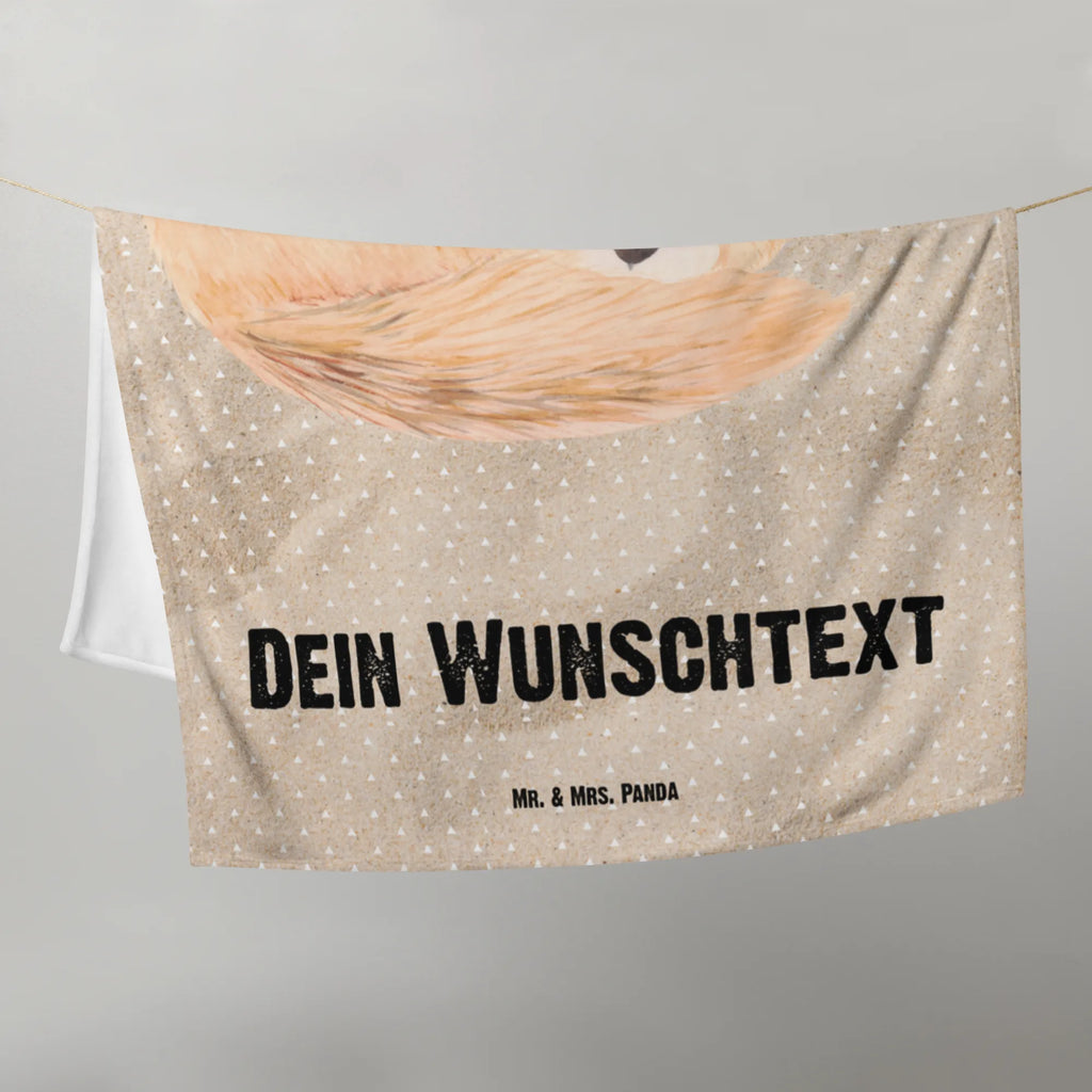 Kocyk dla niemowląt z imieniem lis pustynny kwiaty Afryka, dzikie zwierzęta