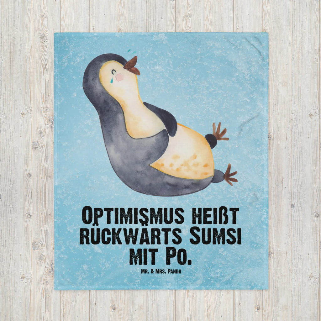 Kocyk dla niemowląt pingwin Śmiech Geschenk Geburt, Babygeschenk, Krabbeldecke, Babydecke, Babyecke Kuscheldecke, Pinguin, lustiger Spruch, Humor, Optimismus, Fröhlichkeit, Fröhlich, Pinguine, Lachen