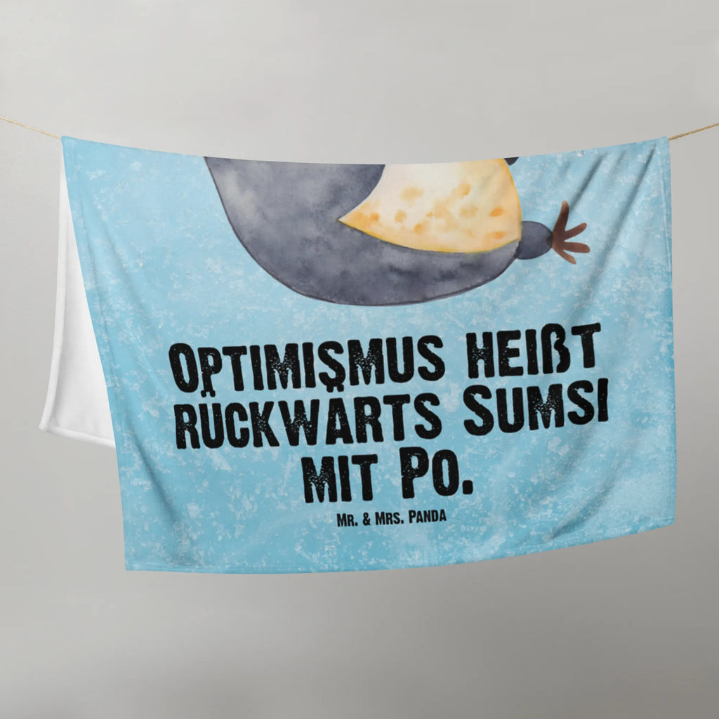 Kocyk dla niemowląt pingwin Śmiech Geschenk Geburt, Babygeschenk, Krabbeldecke, Babydecke, Babyecke Kuscheldecke, Pinguin, lustiger Spruch, Humor, Optimismus, Fröhlichkeit, Fröhlich, Pinguine, Lachen