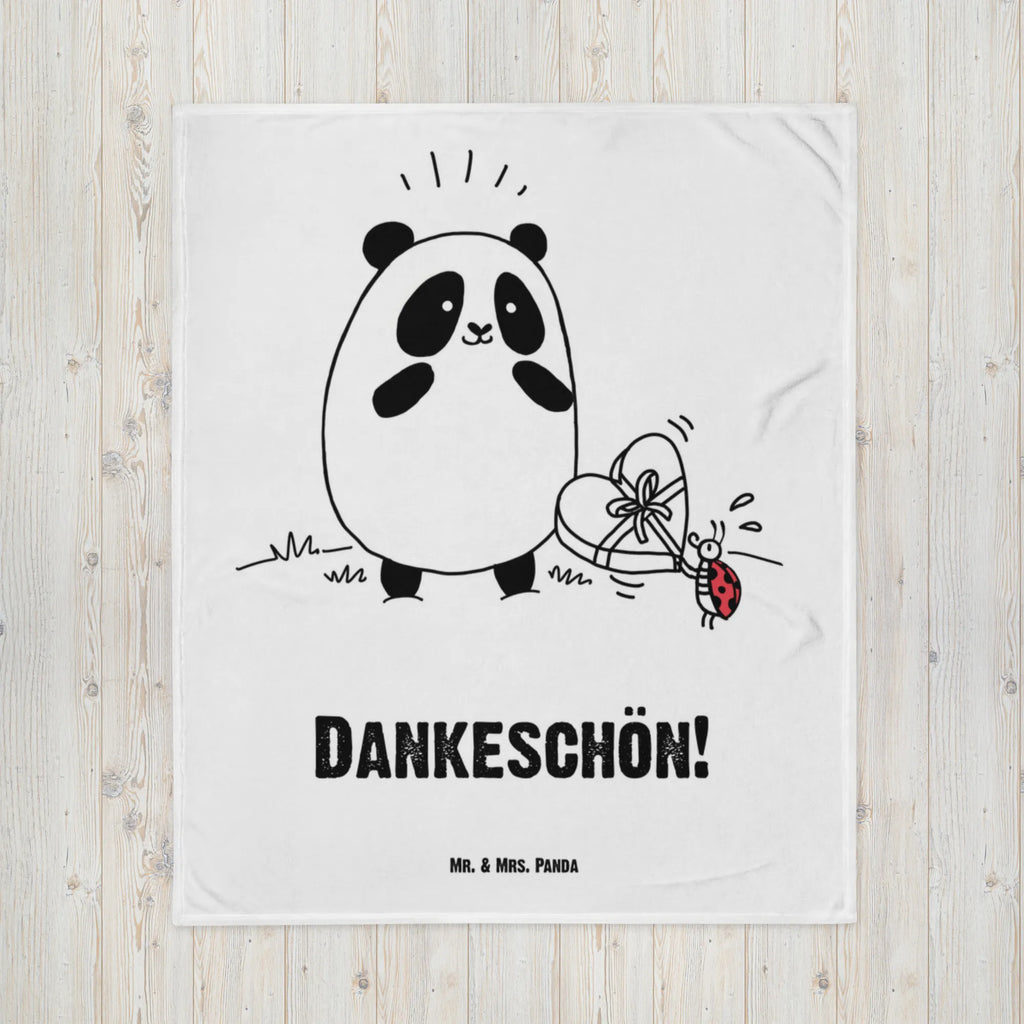 Kocyk dla niemowląt Panda Dziękuję Babydecke, Geschenk Geburt, Babygeschenk, Krabbeldecke, Babyecke Kuscheldecke