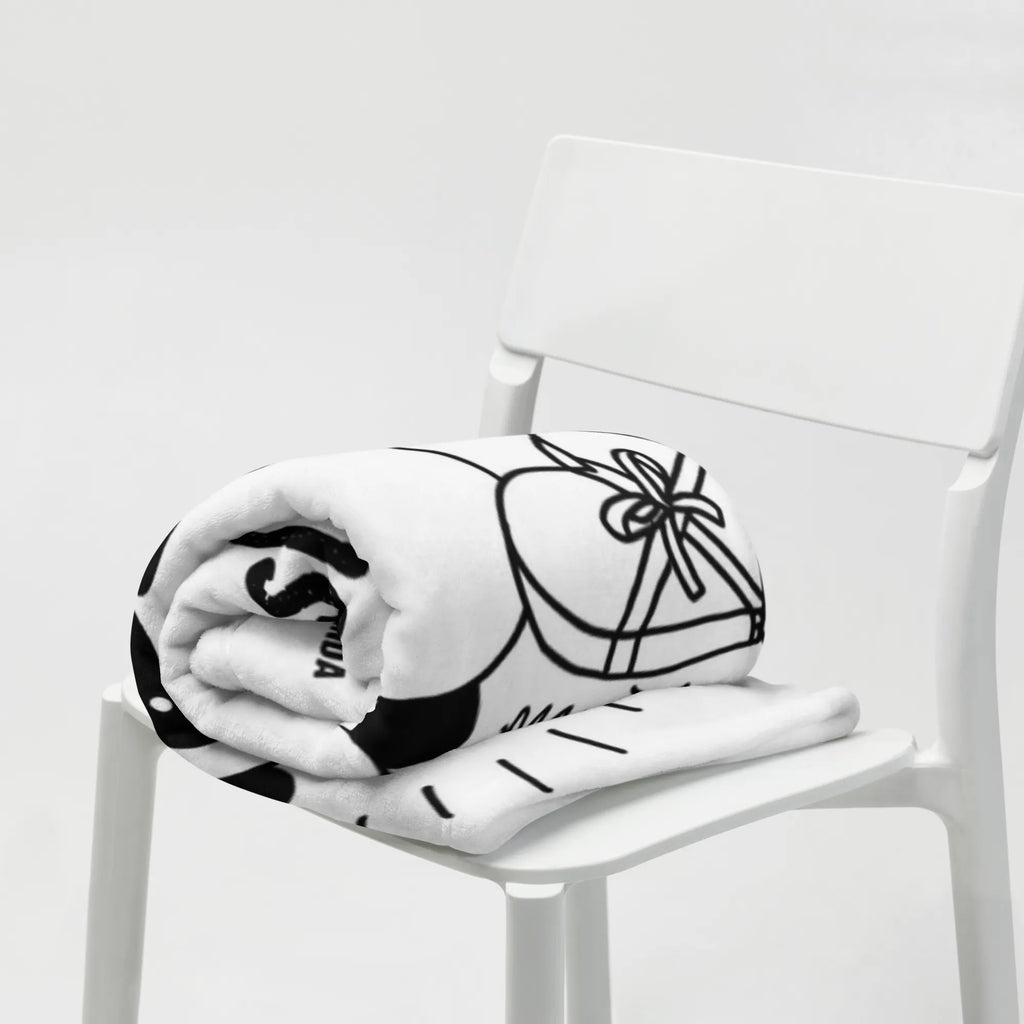 Kocyk dla niemowląt Panda Dziękuję Babydecke, Geschenk Geburt, Babygeschenk, Krabbeldecke, Babyecke Kuscheldecke