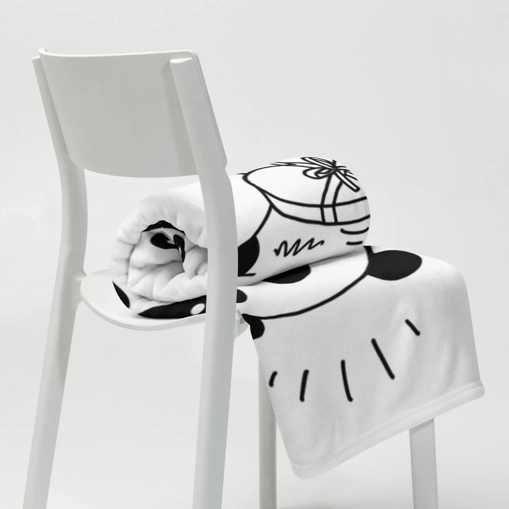 Kocyk dla niemowląt Panda Dziękuję Babydecke, Geschenk Geburt, Babygeschenk, Krabbeldecke, Babyecke Kuscheldecke