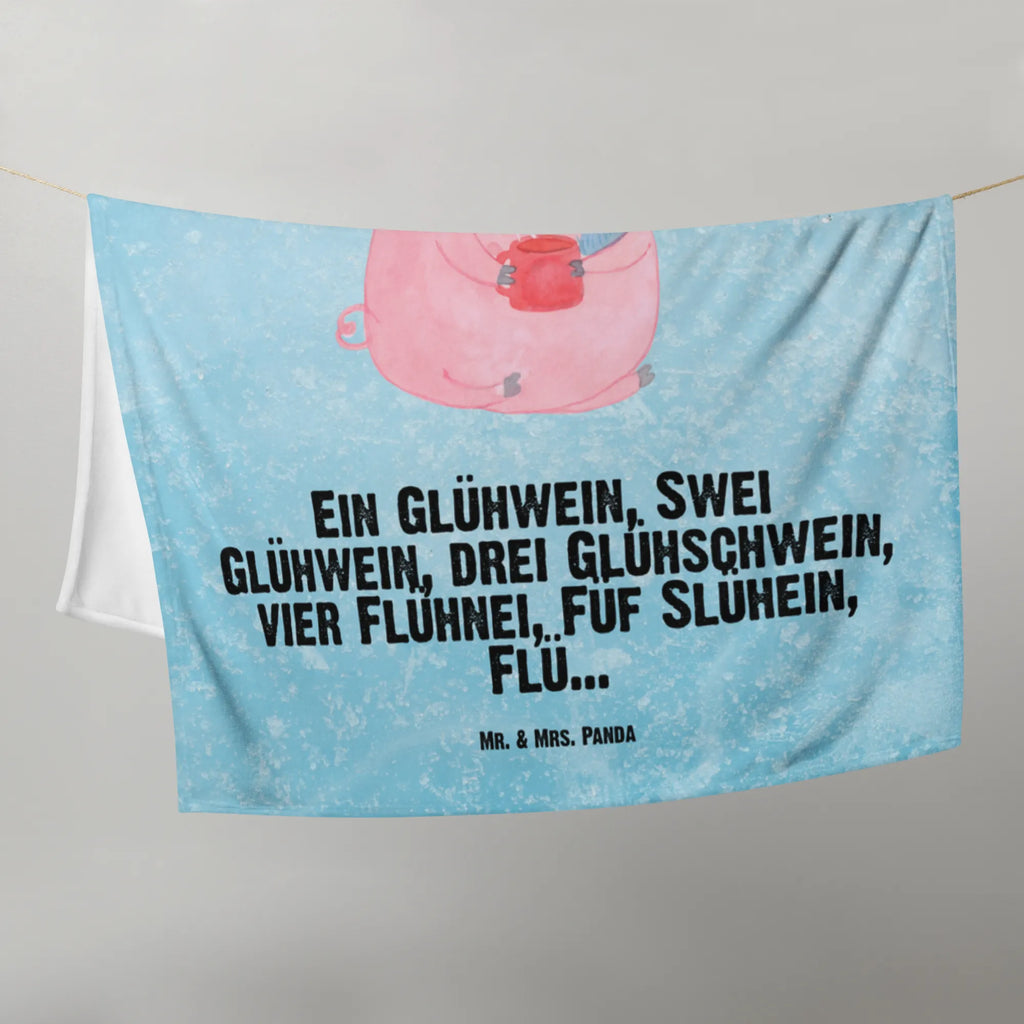 Kocyk dla niemowląt Świnka grzane wino Zima, Boże Narodzenie, dekoracje świąteczne, Mikołaj, Adwent, Wigilia, zimowy motyw