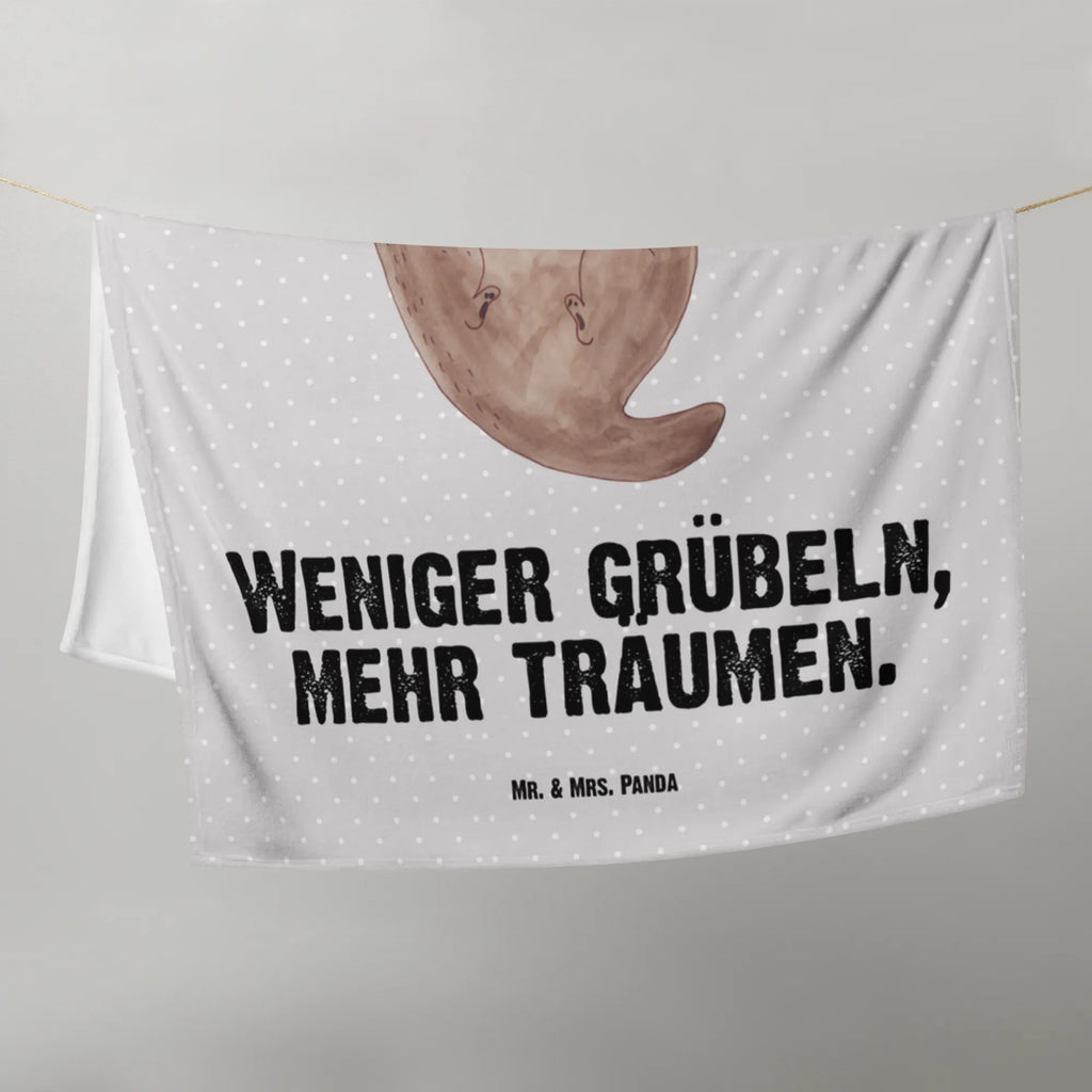 Kocyk dla niemowląt wydra muszla Geschenk Geburt, Babydecke, Babyecke Kuscheldecke, Krabbeldecke, Babygeschenk, Otter, Fischotter, Seeotter, träumen, Büro, grübeln, Motivation, Tagträumen, Otterliebe