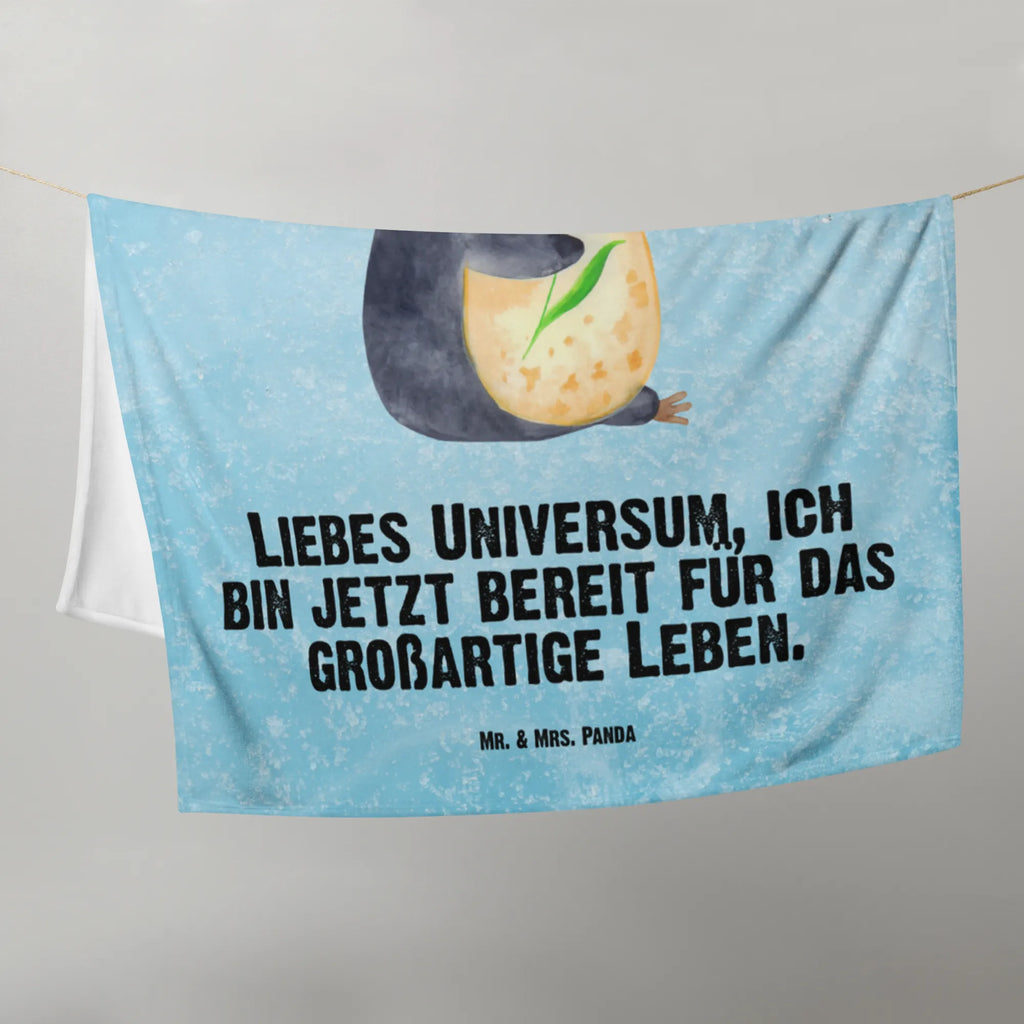 Kocyk dla niemowląt pingwin kwiaty Geschenk Geburt, Babyecke Kuscheldecke, Krabbeldecke, Babydecke, Babygeschenk, Pinguin, Liebeskummer, Motivation, Geschenkidee, Blumenkranz, Wünsche, Lebenslust, Lebensziele, Pinguine, Universum, Ziele, Leben