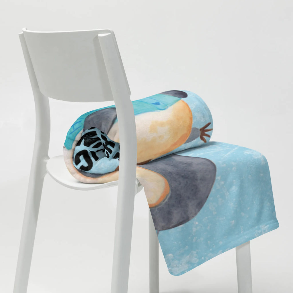 Kocyk dla niemowląt pingwin książka Pinguin