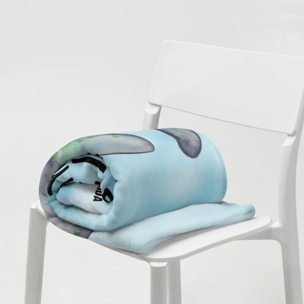 Kocyk dla niemowląt manat Relaks Krabbeldecke, Babygeschenk, Babyecke Kuscheldecke, Babydecke, Geschenk Geburt, Meerestiere, Meer, Urlaub, Diätwahn, Diät, Abnehmen, Seekuh, Süßigkeiten, Essen, Seekühe, Zucker