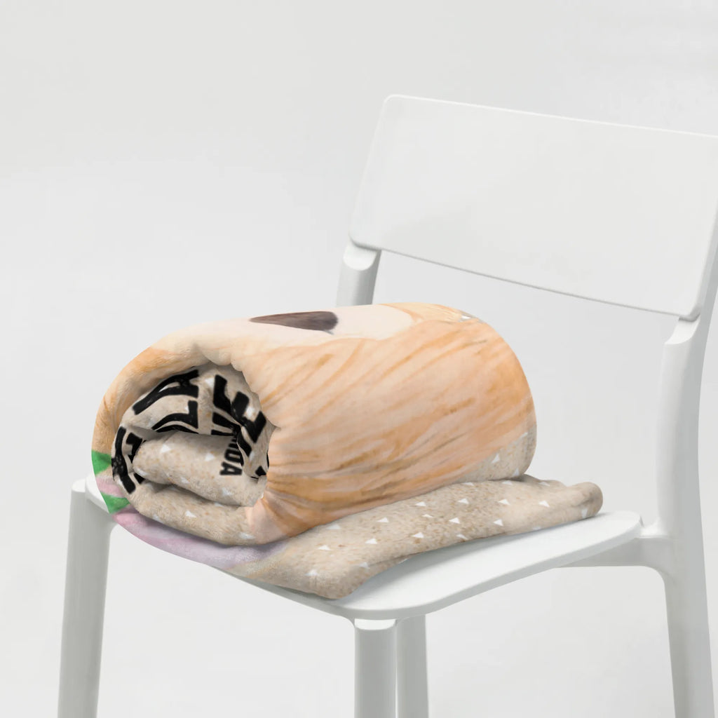 Baby blanket desert fox Flower Babydecke, Geschenk Geburt, Krabbeldecke, Babyecke Kuscheldecke, Babygeschenk, Afrika, Wildtiere, Blumen, Blumenkranz, Wüste, Glücklich, Wüstenfuchs