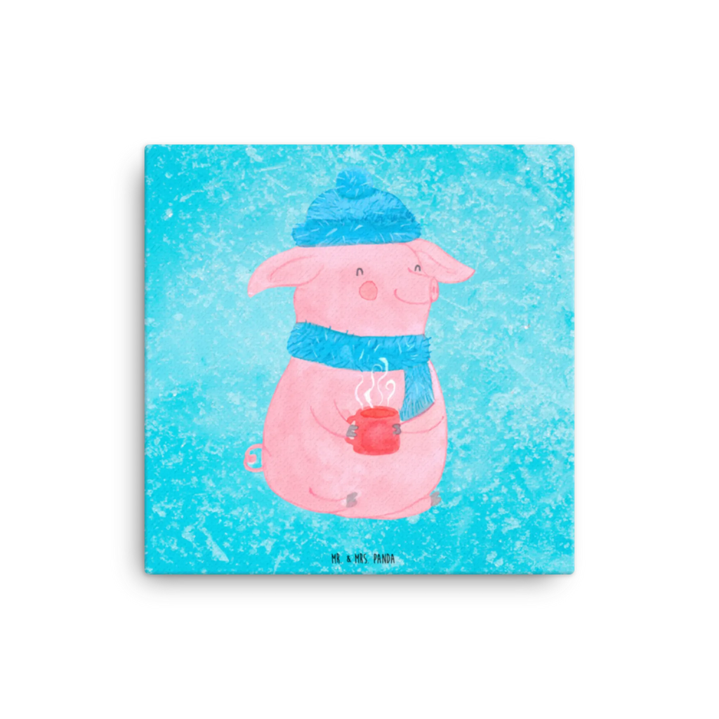 Leinwand Bild Lallelndes Glühschwein Kunstdruck, Leinwand, Weihnachten, Winter, Weihnachtsdeko, Nikolaus, Advent, Heiligabend, Wintermotiv, Betrunken, Spruch, Glühwein, Weihnachtsmarkt