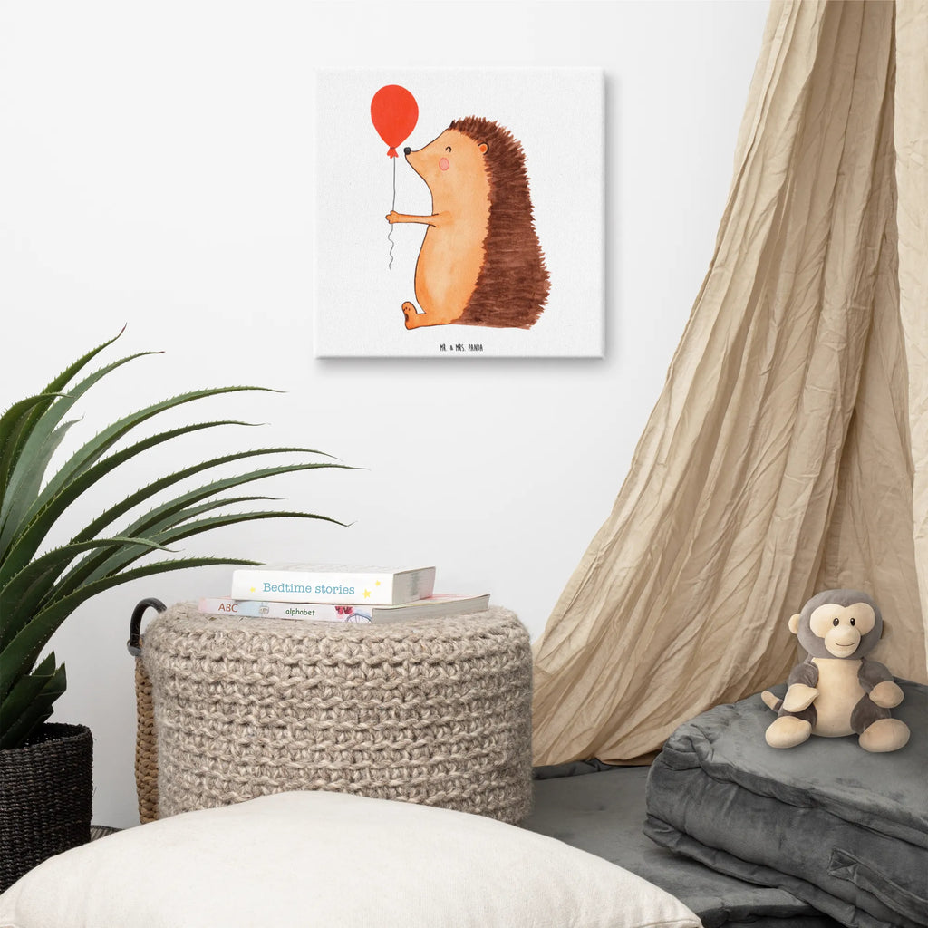 Canvas picture Hedgehog balloon Bild, Dekoration, Kunstdruck, Leinwand, Wanddeko, Tiermotive, Gute Laune, lustige Sprüche, Tiere, Geburtstag, Herzlichen Glückwunsch, Glückwunsch, Ballon, Happy Birthday, Igel, Geburtstagskind