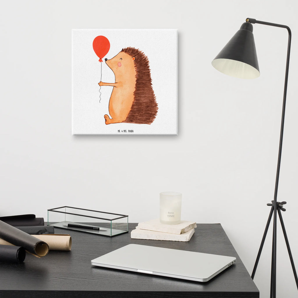 Canvas picture Hedgehog balloon Bild, Dekoration, Kunstdruck, Leinwand, Wanddeko, Tiermotive, Gute Laune, lustige Sprüche, Tiere, Geburtstag, Herzlichen Glückwunsch, Glückwunsch, Ballon, Happy Birthday, Igel, Geburtstagskind