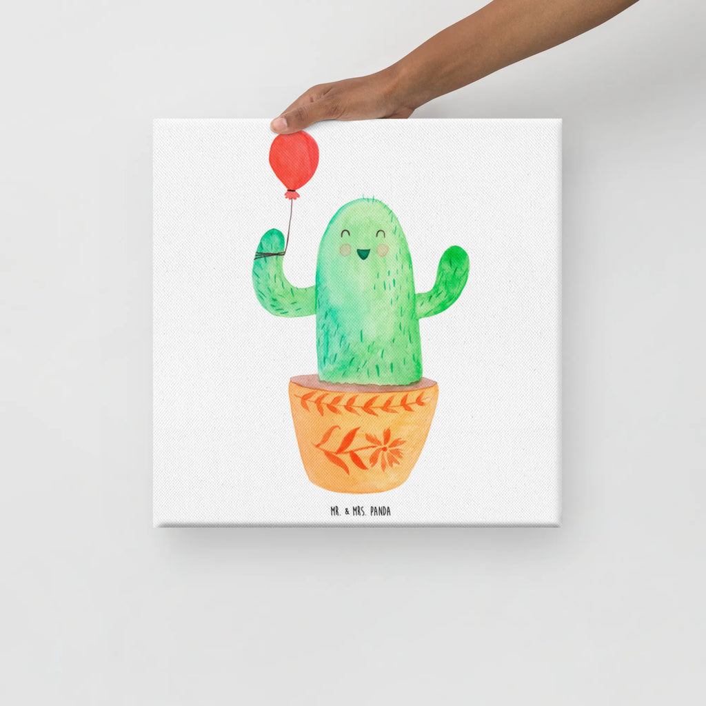 Canvas picture cactus balloon Dekoration, Kunstdruck, Bild, Leinwand, Wanddeko, Kaktus, Kakteen, Büroalltag, Ausbildung, Stress, Freude, Prüfung, Büro, Freund, Neustart, Luftballon, Freundin