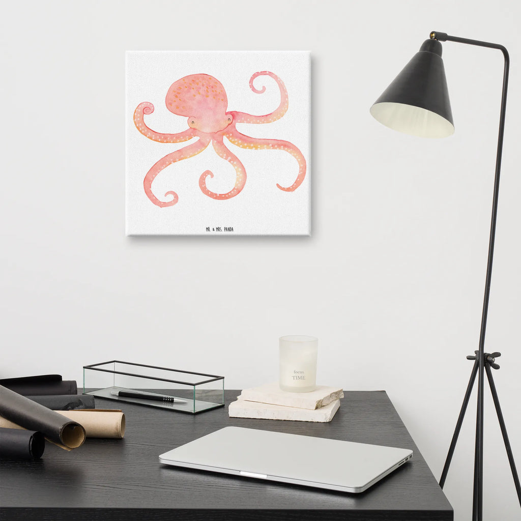 Canvas picture Squid Leinwand, Dekoration, Wanddeko, Bild, Kunstdruck, Tiermotive, Gute Laune, lustige Sprüche, Tiere, Tintenfisch, Meerestier, Meer, Arme, Wasser, Ozean, Krake