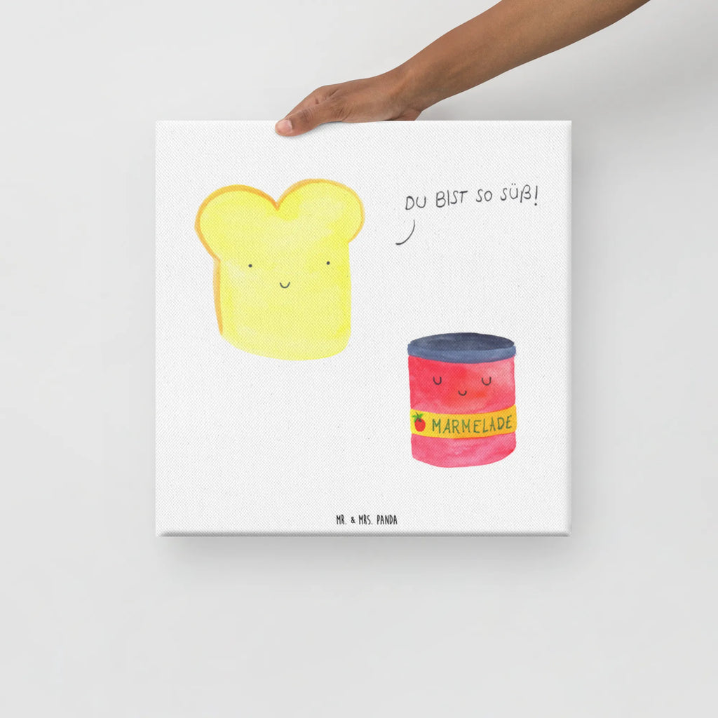 Canvas picture toast jam Wanddeko, Bild, Leinwand, Kunstdruck, Dekoration, Tiermotive, Gute Laune, lustige Sprüche, Tiere, Brot, Küche Deko, Marmelade, Toast, Frühstück Einladung, süße Postkarte, süß, Toastbrot, Dreamteam, Küche Spruch