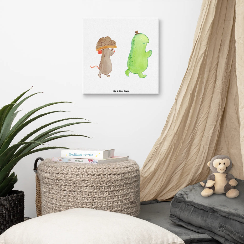 Canvas picture tortoise Mouse Kunstdruck, Leinwand, Schildkröte, Beste Freundinnen, Beste Freunde, Freunde, Maus, Freundinnen
