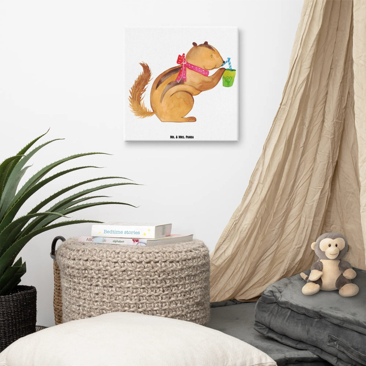Leinwand Bild Eichhörnchen Smoothie Leinwand, Kunstdruck, Lustige Sprüche, Tiere, Tiermotive, Gute Laune, Streifenhörnchen, Green Smoothies, Diät, Abnehmen, Eichhörnchen
