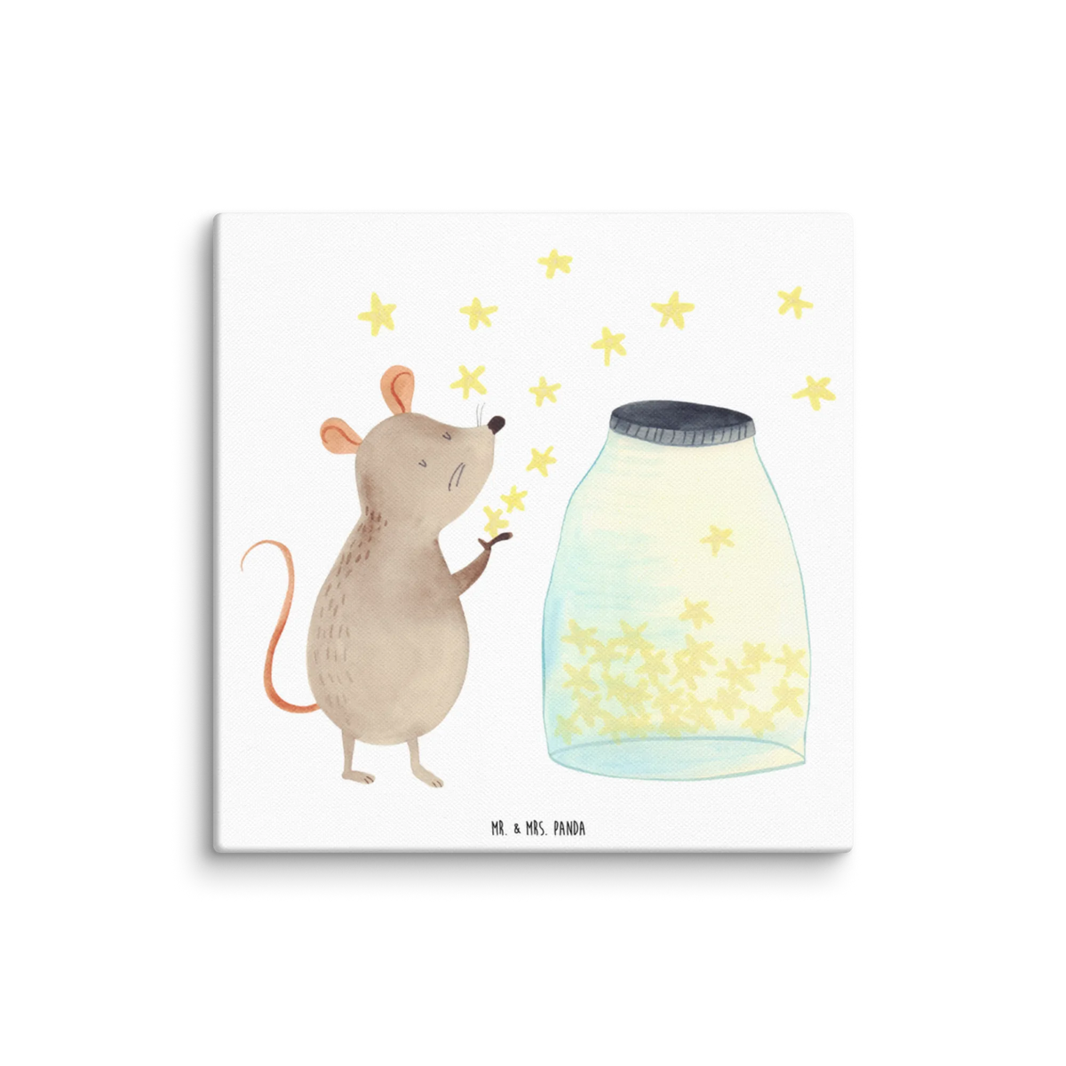 Canvas picture Mouse Stars Kunstdruck, Leinwand, Lustige Sprüche, Tiere, Tiermotive, Gute Laune, Träume, Kind, Hoffnung, Wunsch, Erstes Kind, Sterne, Kindergeburtstag, Taufgeschenk, Geburt, Geburtstag, Taufe, Schwangerschaft, Maus