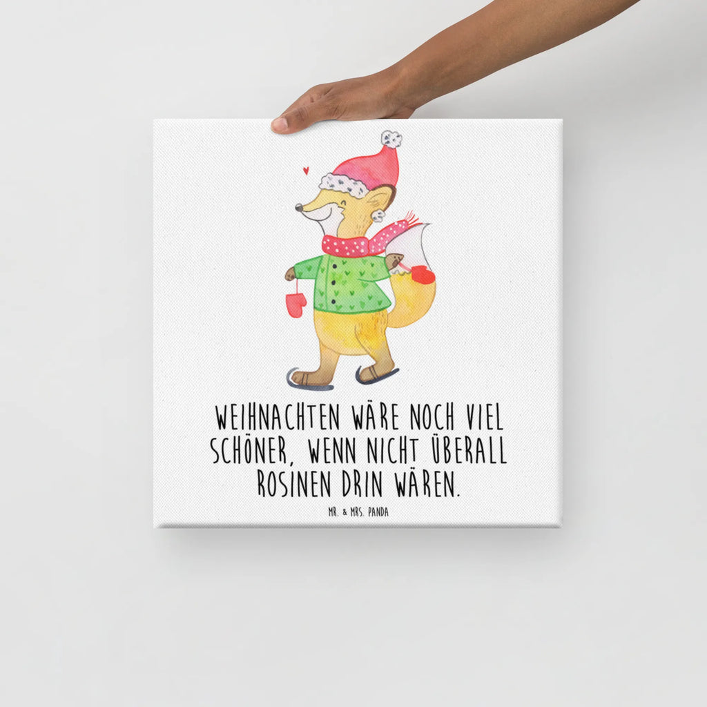 Canvas picture Fox skates Kunstdruck, Leinwand, Winter, Weihnachtsdeko, Nikolaus, Advent, Heiligabend, Wintermotiv, Weihnachten, Weihnachtszeit, Tannenbaum, Weihnachtstage, Weihnachtsmann, Weihnachtsbaum