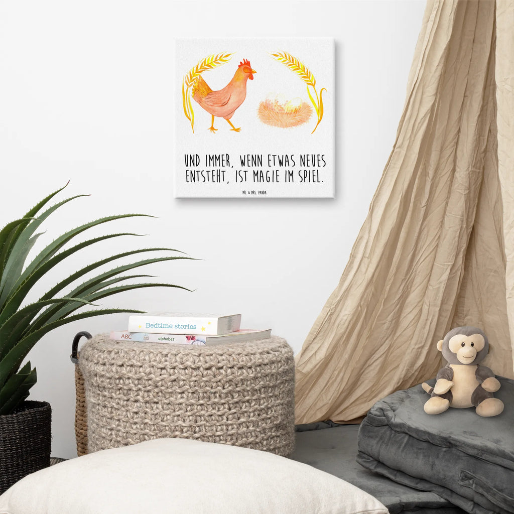 Canvas picture Chicken Proud Kunstdruck, Leinwand, Bild, Wanddeko, Landwirt, Landwirtin, Bauernhof, Hoftiere, Schwangerschaft, Landleben, Motivation, Geburt, Hahn, Magie, Hühner, Hof, Henne, Eier, Spruch