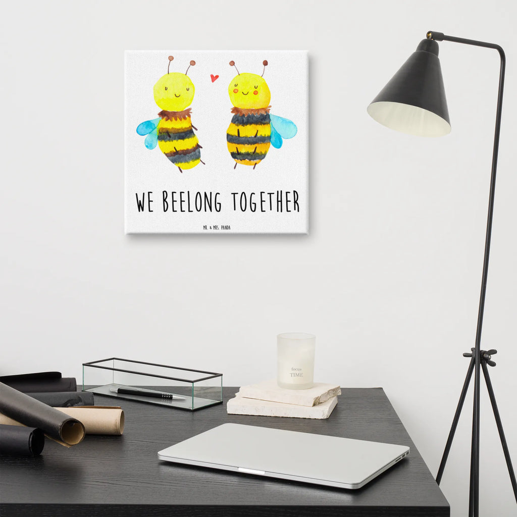 Canvas picture bee In love Leinwand, Kunstdruck, Dekoration, Bild, Wanddeko, Biene, Wespe, Hummel