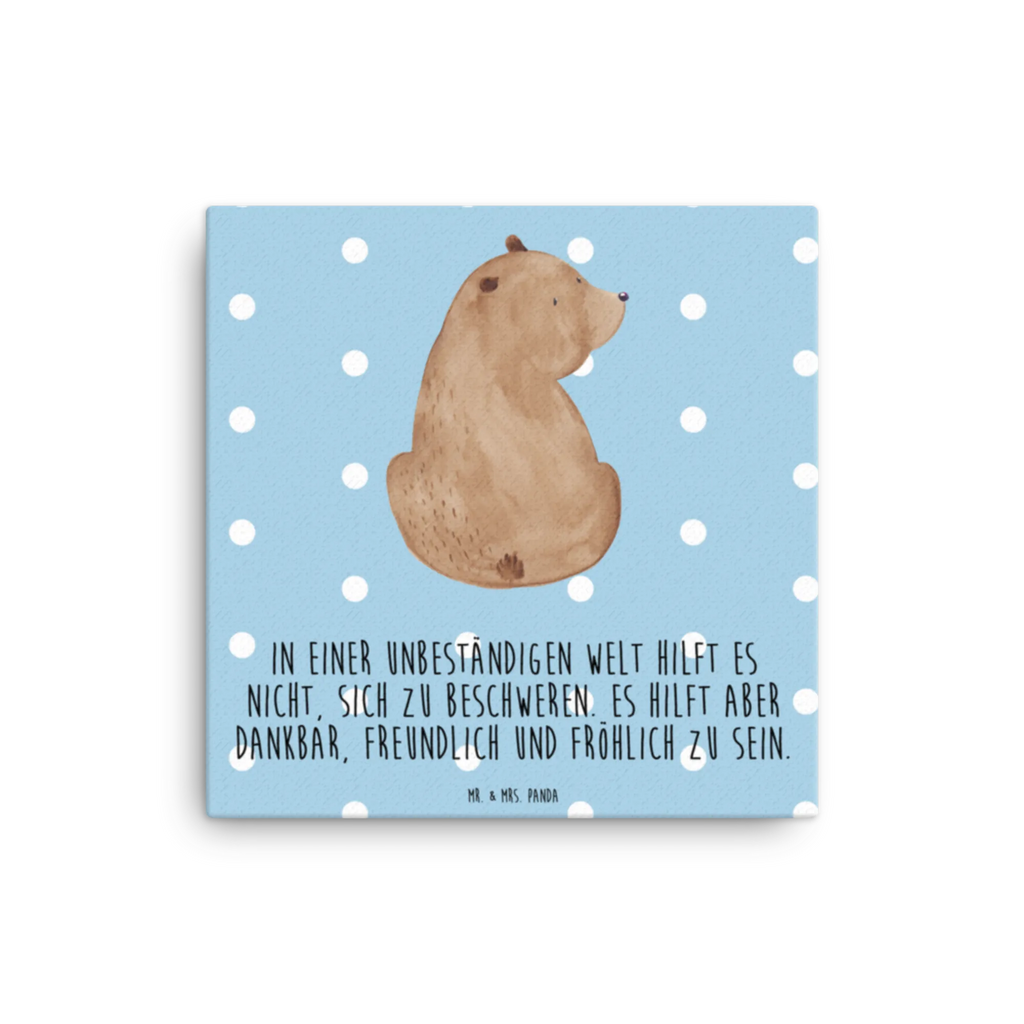 Canvas picture bear shoulder look Leinwand, Kunstdruck, Bär, Teddy, Teddybär, Weisheit, Weltansicht, Bären, Selbstachtung, Bärenliebe, Motivation