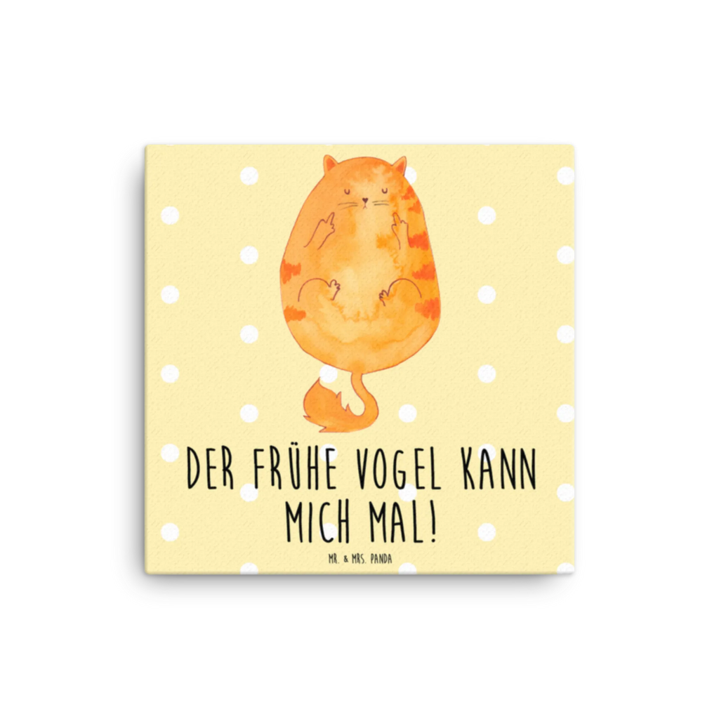 Canvas picture Cat Early riser Leinwand, Kunstdruck, Katzenfan, Katzendeko, Katze, Katzenfreund, Katzenliebhaber, Katzenprodukte, Katzenartikel, Katzenaccessoires, Katzensouvenirs, Katzenliebhaberprodukte, Katzenmotive, Katzenmotiv, Mietze, Kater, Morgenmuffel, Frühaufsteher, Katzen, Kaffee, Der Frühe Vogel Kann Mich Mal