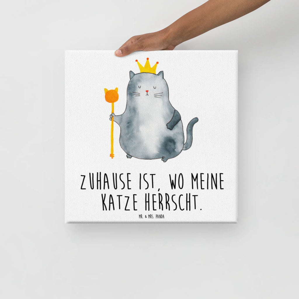 Canvas picture Cat king Leinwand, Kunstdruck, Katzenmotiv, Katzenfan, Katzendeko, Katzenfreund, Katzenliebhaber, Katzenprodukte, Katzenartikel, Katzenaccessoires, Katzensouvenirs, Katzenliebhaberprodukte, Katzenmotive, Katze, Kater, Haustier, Erste Eigenen Wohnung, Umzug, Cat, Cats, Wohnung, Mietze, Katzenbesitzerin, Katzen, König, Katzenhalter, Einzug, Mietzhaus, Königin, Familie, Queen