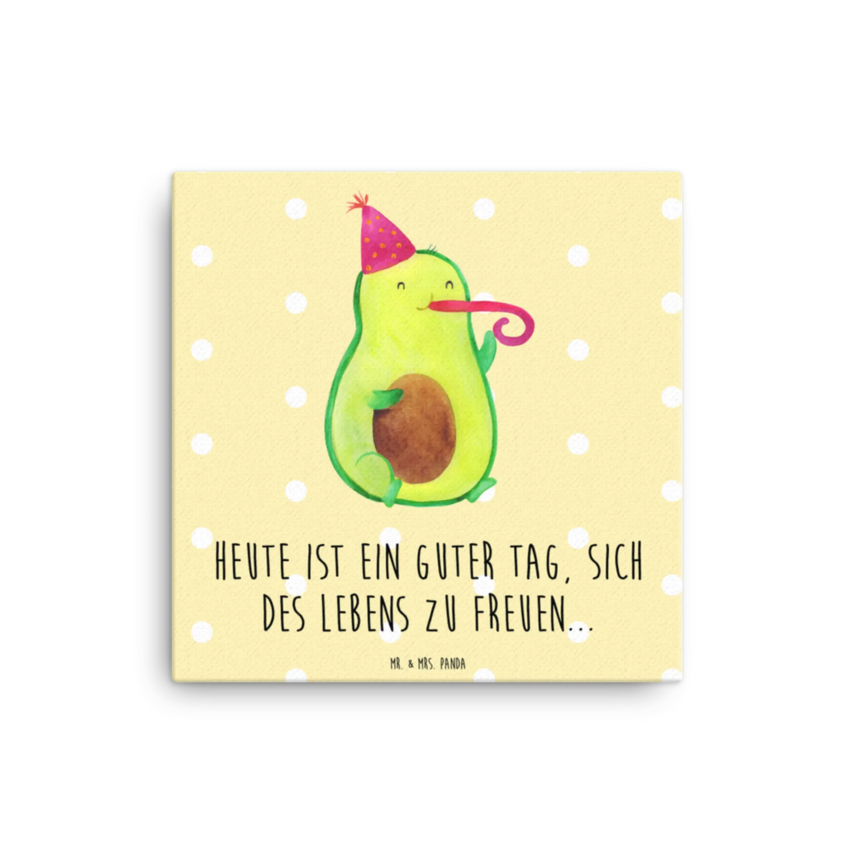 Leinwand Bild Avocado Feier Leinwand, Kunstdruck, Veggie, Vegan, Avocado, Gesund, Fete, Gute Laune, Feierlichkeit, Geburtstag, Party, Tröte, Feier