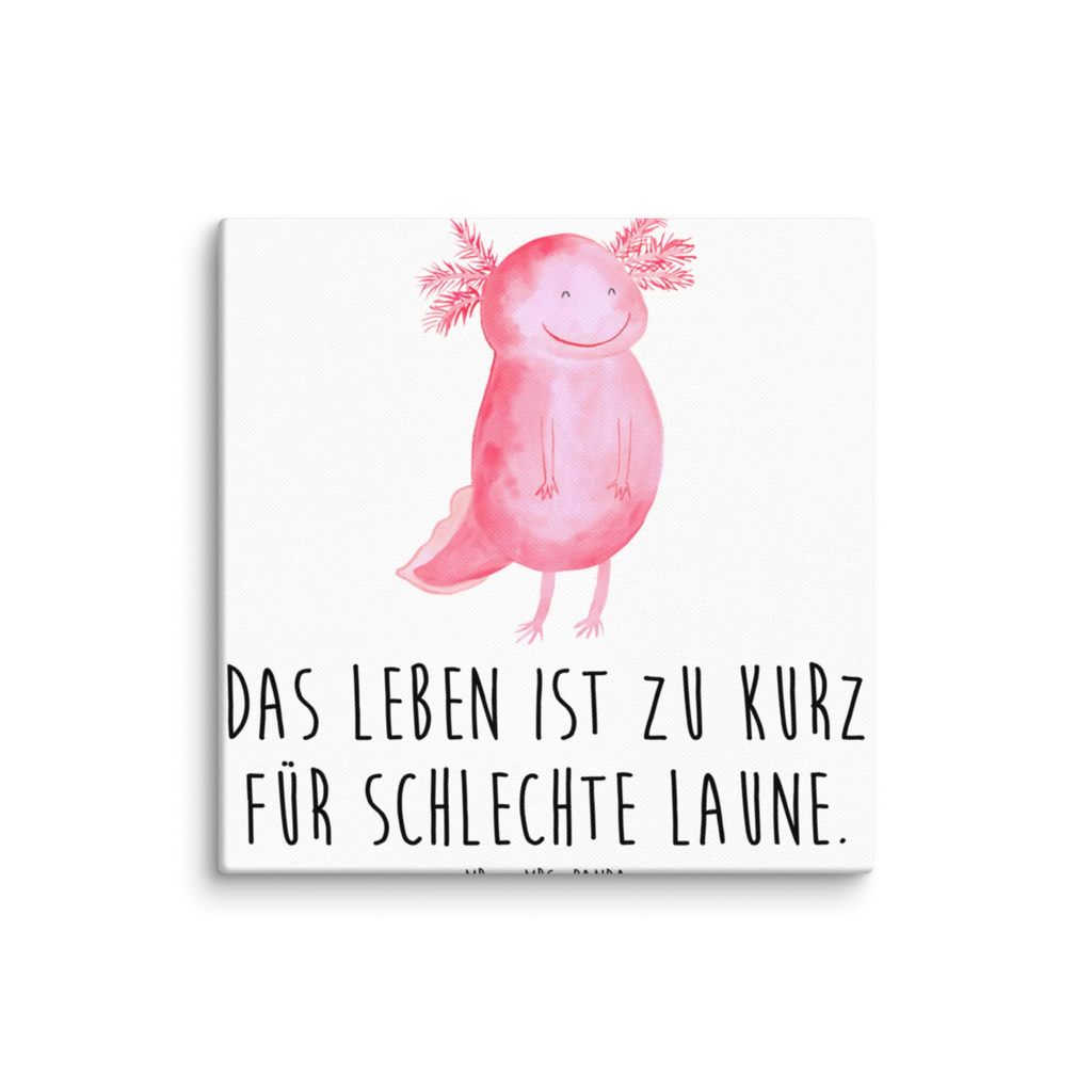 Canvas picture axolotl Happy Kunstdruck, Leinwand, Molch, Axolotl, Gute Laune, Lurch, Schwanzlurch, Motivation, Lurche, Axolot