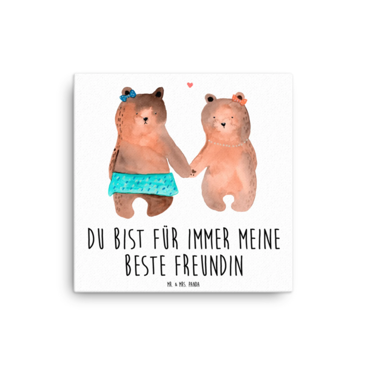 Leinwand Bild Bär Freundin Kunstdruck, Leinwand, Teddy, Bär, Teddybär, Bär Freundin Beste Freund Liebe Liebesbeweis Verliebt Kumpel Kumpeliene