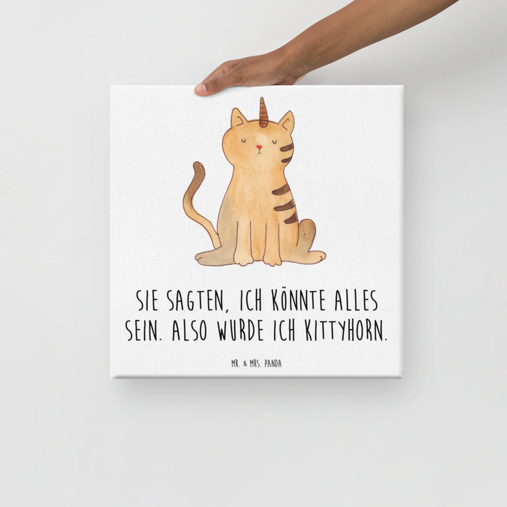Canvas picture unicorn Cat Leinwand, Bild, Kunstdruck, Wanddeko, Dekoration, Einhorn, Einhörner, Einhorn Deko, Unicorn, Katzer, Mieze, Regenbogen, Glitzer, Einhornpower, Erwachsenwerden, Katze, Katzenhorn, Einhornkatze, Kittyhorn