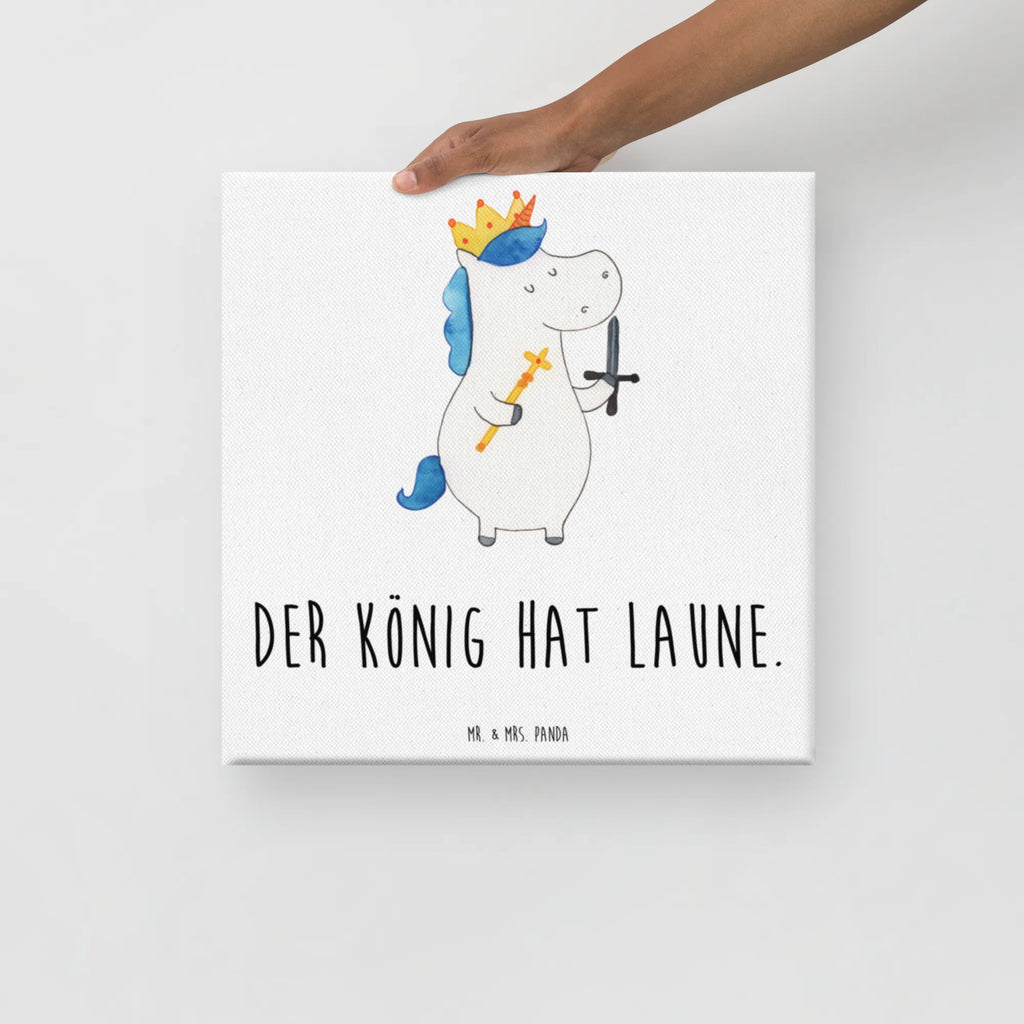 Canvas picture unicorn king with sword Bild, Wanddeko, Dekoration, Kunstdruck, Leinwand, Einhorn, Einhörner, Einhorn Deko, Unicorn, Ritter, Mittelalter, König
