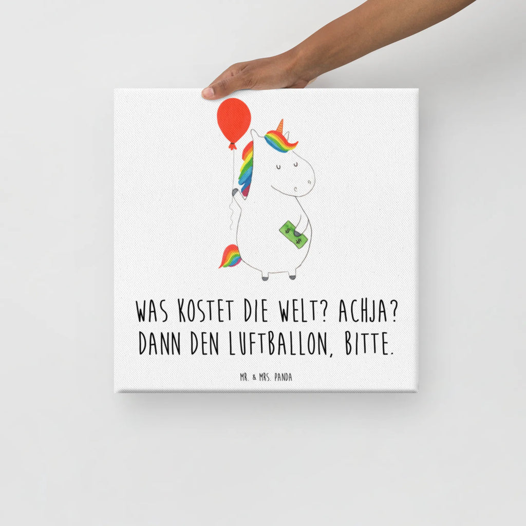 Leinwand Bild Einhorn Luftballon Kunstdruck, Leinwand, Unicorn, Einhorn, Einhorn Deko, Einhörner, Geld, Freundin, Lebenslust, Geschenk, Luftballon, Freude