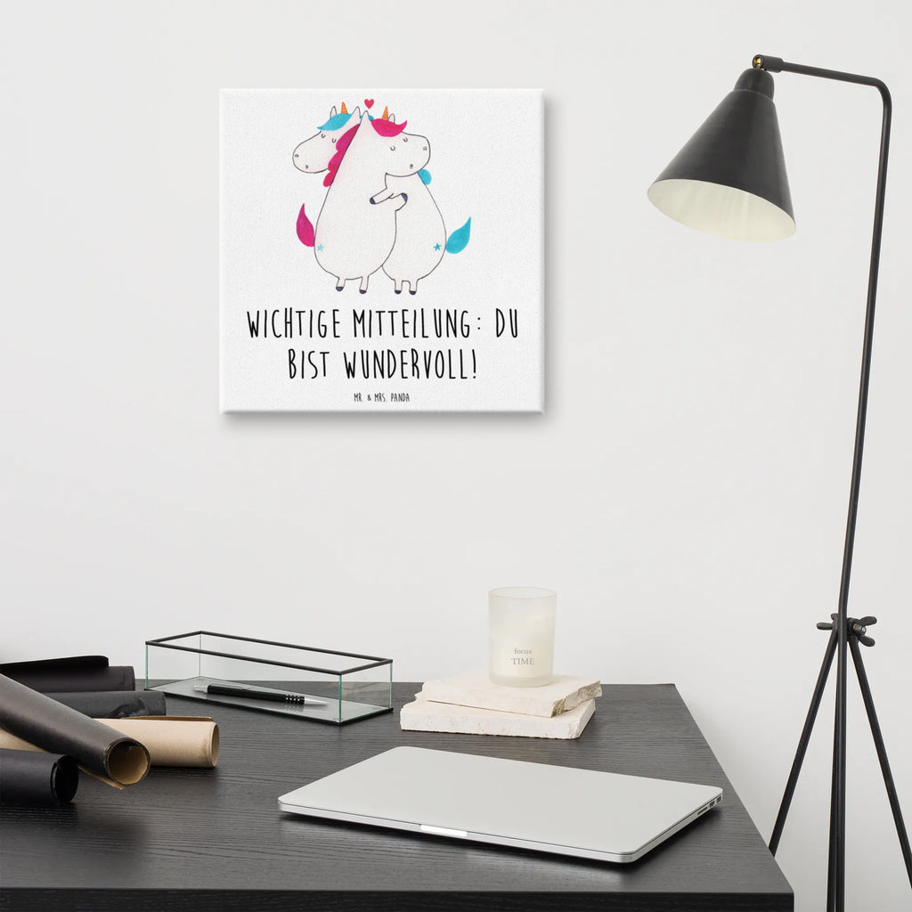 Canvas picture unicorn communication Leinwand, Bild, Dekoration, Kunstdruck, Wanddeko, Einhorn, Einhörner, Einhorn Deko, Unicorn, Spruch, Valentine, Geschenk, Valentinstag, Liebe, witzig, lustig, Partner, Ehe