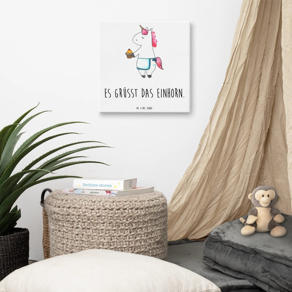 Leinwand Bild Einhorn Muffin Bild, Dekoration, Kunstdruck, Wanddeko, Leinwand, Einhorn, Einhörner, Einhorn Deko, Unicorn, Backen, Liebesgrüße, Kekse, Glückwünsche, Muffin, Geburtstagsgrüße, Grüße, Geburtstag