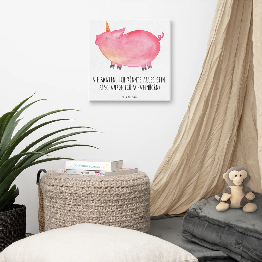 Canvas picture unicorn Pig Kunstdruck, Leinwand, Unicorn, Einhorn, Einhorn Deko, Einhörner, Spaß, Schwein, English, Geschenk, Spruch, Piggy, Pig, Schweinhorn, Funny, Witzig. Lustig, Englisch, Party, Bauer