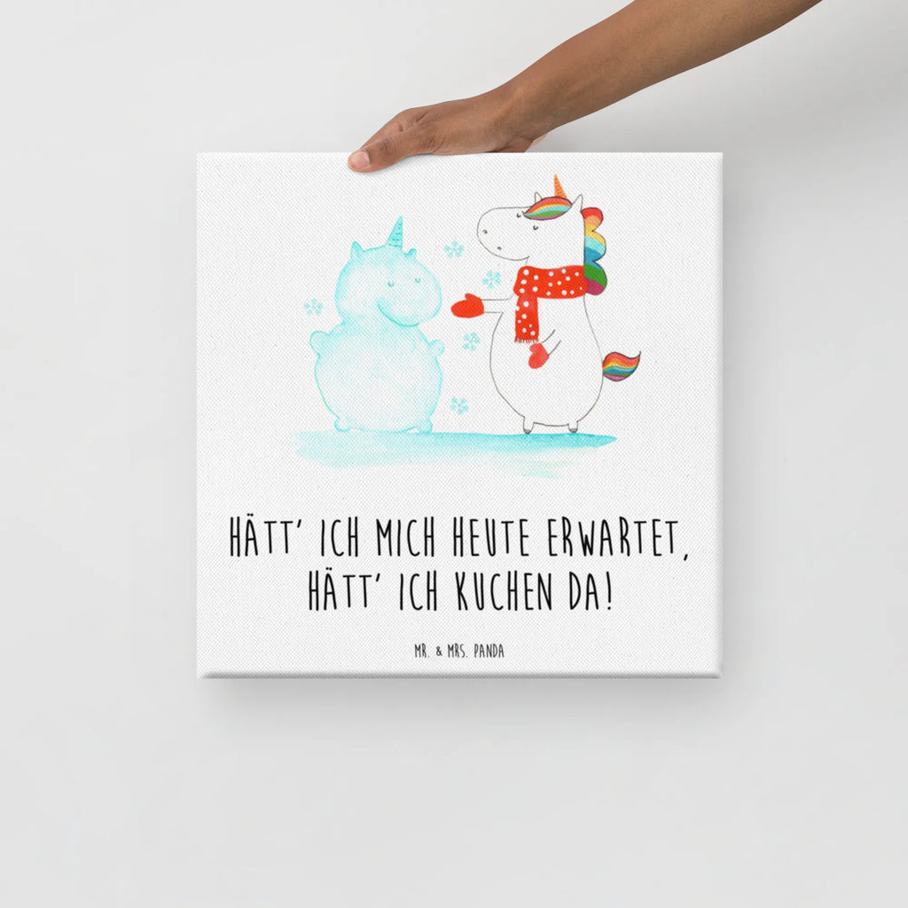 Canvas picture unicorn snowman Leinwand, Bild, Kunstdruck, Wanddeko, Dekoration, Einhorn, Einhörner, Einhorn Deko, Unicorn, Schneemann, Winter, Schnee, Kuchen, Weihnachten, kalt, Mütze, Handschuhe, X-Mas