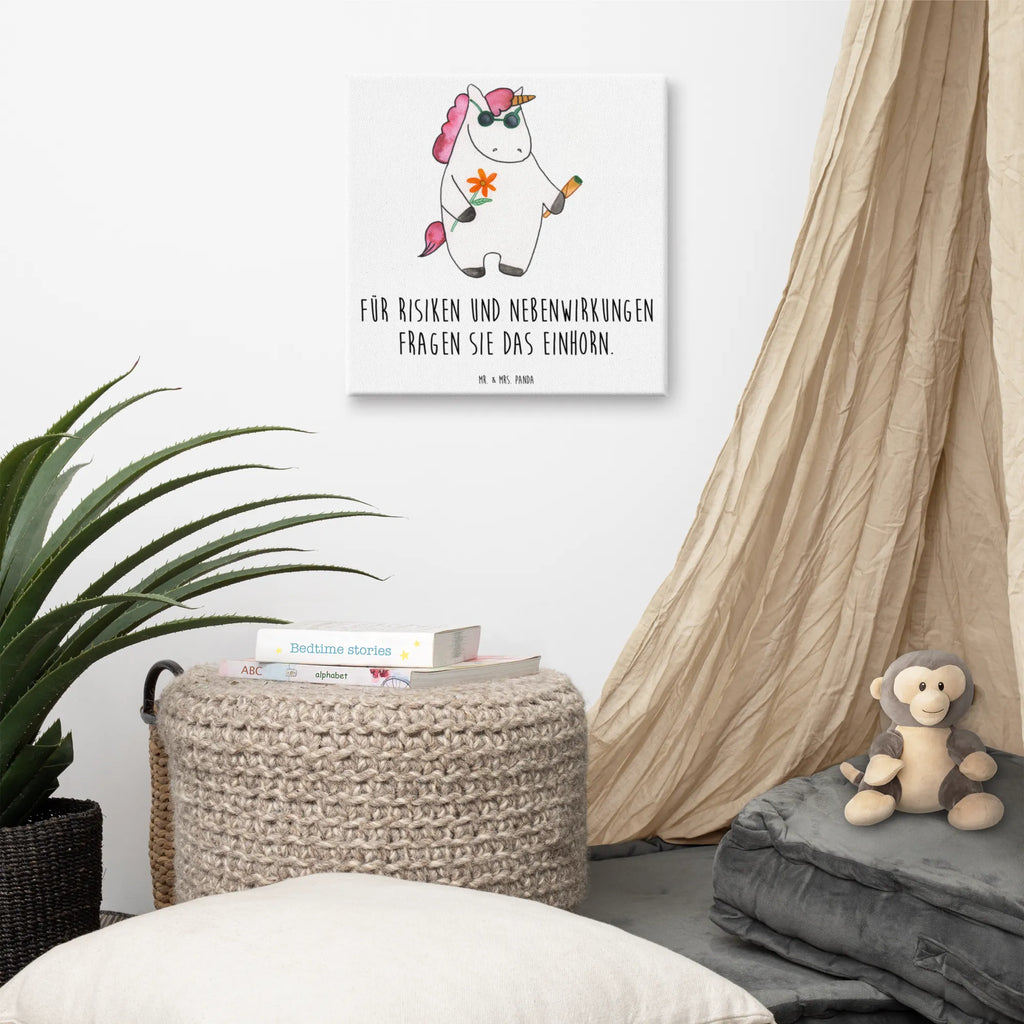 Canvas picture unicorn Woodstock Kunstdruck, Leinwand, Unicorn, Einhorn, Einhorn Deko, Einhörner, Party, Joint, Alkohol, Kiffen, Zigarette, Spaß. Lustig, Witzig, Woodstock