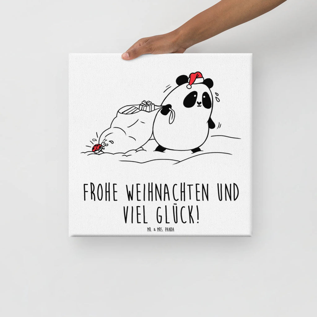 Canvas picture Panda Christmas Kunstdruck, Wanddeko, Leinwand, Bild, Dekoration