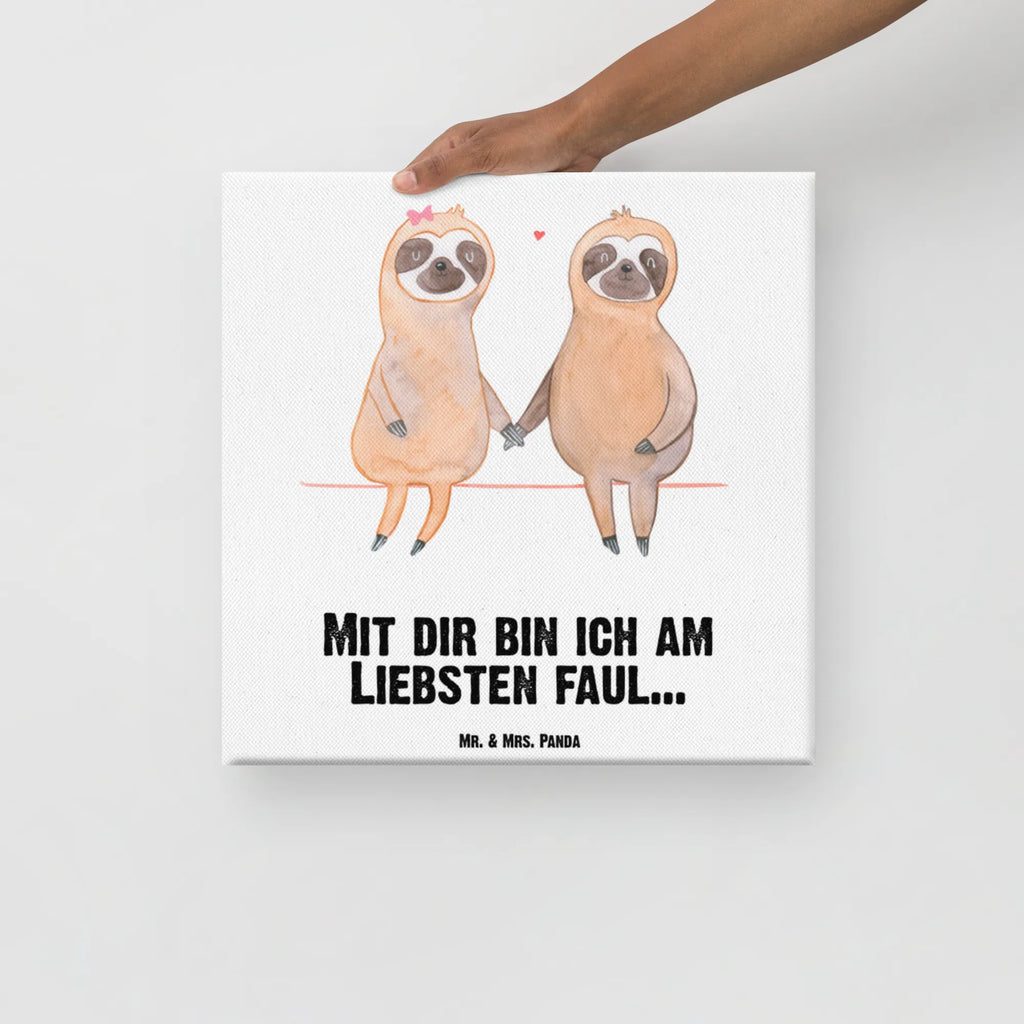 Leinwand Bild Faultier Pärchen Leinwand, Kunstdruck, Faultier, Faultier Geschenk, Faultier Deko, Faultiere, Beziehung, Relaxen, Faultierpärchen, Gemeinsam, faul, Verliebt, Langsamkeit, Verlobt, Liebe, Pärchen, Faultierliebe, Lieblingstier, Liebespaar