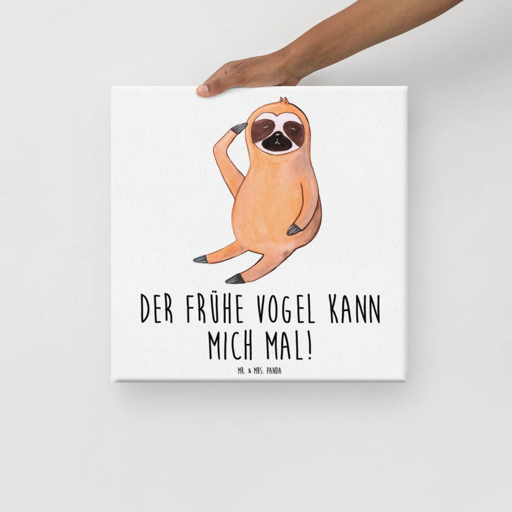 Canvas picture sloth Bird Bild, Leinwand, Wanddeko, Kunstdruck, Dekoration, Faultier, Faultier Geschenk, Faultier Deko, Morgenmuffel, Faultiere, Spinner, Frühaufsteher, Faultierwelt, Lieblingstier, faul, der frühe Vogel, früher Vogel, Vogel